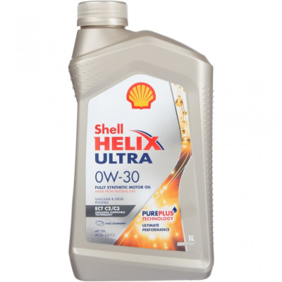 Масло моторное Shell Helix Ultra  0w30 ECT SN/C2/C3, 1L (1/12) синтетика 