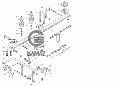 Втулка амортизатора передней подвески Кам,МАЗ,ПАЗ,УРАЛ (53212-2905486), шт.