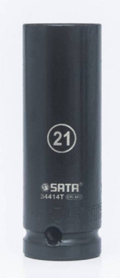 Головка торцевая 1/2" ( 6 гран) высокая, усиленная 21 мм  34414/ 33414 SATA  