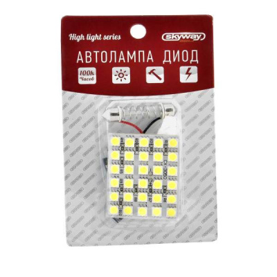 Светодиодная плата 12V (46*37мм) 30SMD WHITE Т5/Т8/Т10, к-т  SKYWAY S03301005