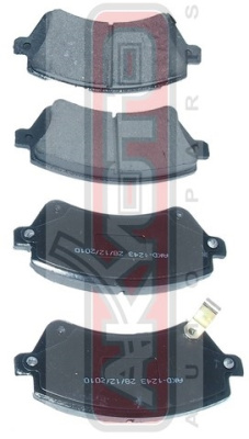 0446502150  Колодки тормозные дисковые AKYOTO AKD-1243 T. Corolla/Fielder NDE120,ZZE12#   FR