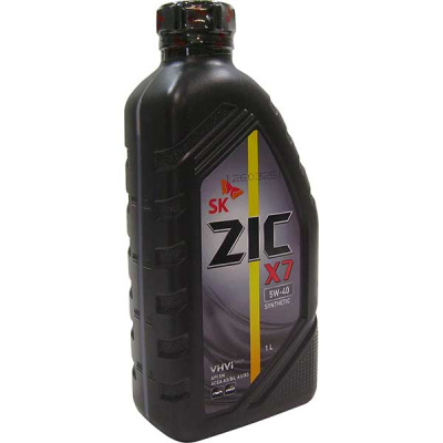 Масло моторное ZIC X7  5w40 (SN/CF,A3/B3, A3/B4),  1л  (синтетика)  (1/12)