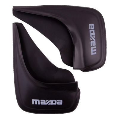 Брызговик фигурный черный, надпись MAZDA (2 шт.), к-т   S05201007
