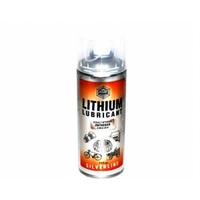 Смазка литиевая пластичная 520 мл, спрей LITIUM LUBRICANT SL0304 SilverLine АгатАвто (уп.12 шт