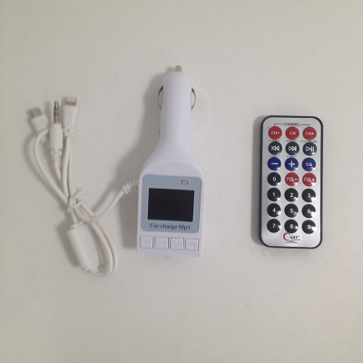 FM Модулятор 12/24 V / USB /зарядка для телефона 3 вида, белый