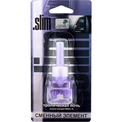 Ароматизатор на дефлектор жидкий SLIM (Сменный блок) Тропическая ночь (8 мл.) SMRFL- 18