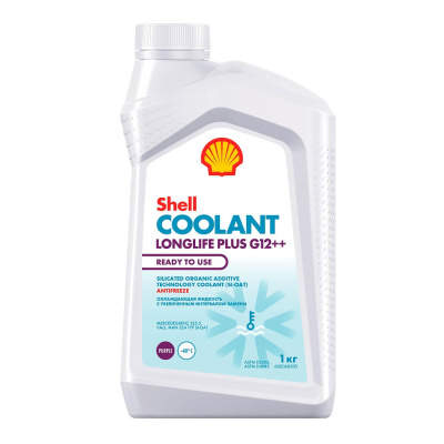 Антифриз Shell Coolant Longlife Plus G12++ , 1L  (1кг) фиолетовый (уп 12 шт )