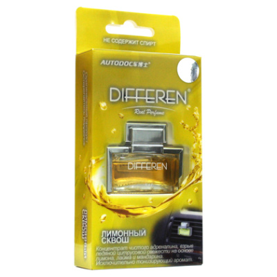 Ароматизатор на дефлектор жидкий DIFFEREN Лимонный сквош (11 мл.) K-1018    1/50