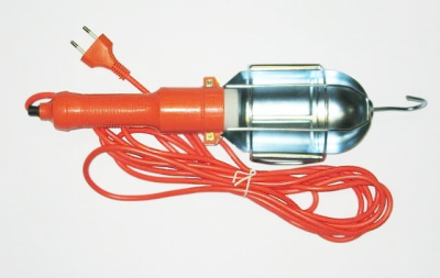 Лампа-переноска 220V, метал корпус, шнур  5 м   (1/40)