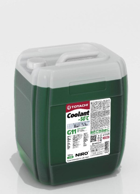 Антифриз TOTACHI Niro Coolant Green -50°С (зеленый) 10 кг 