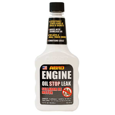 Герметик масляной системы ENGINE Oil STOP LEAK, 354 мл (на 6 л масла) EO-414 ABRO (уп.12 шт)