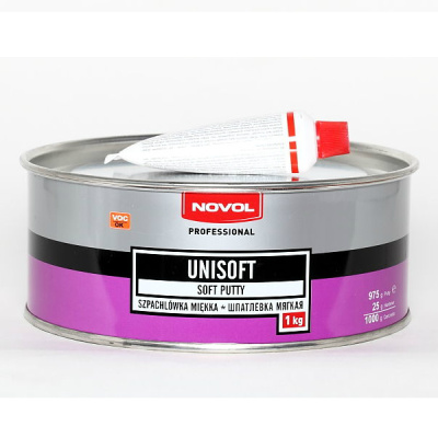 Шпатлёвка мягкая UNISOFT, 1.0 кг. (1153) NOVOL (1/8)