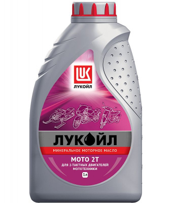 Масло 2-тактное MOTО ЛУКОЙЛ, 1л. API ТС/ JASO FB  минеральное (уп.12 шт.) 