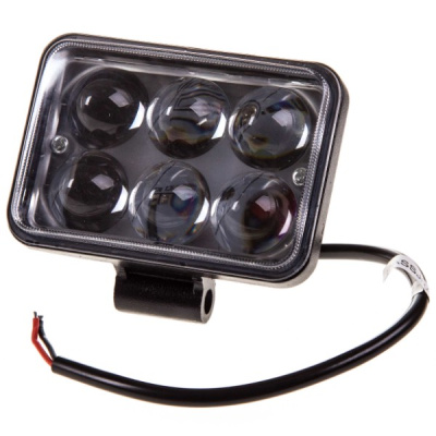 Фара светодиодная  110* 70* 40мм (6 диодов) 12/24V, 18W, Дальний свет, шт. SKYWAY S07201034 (1/50)