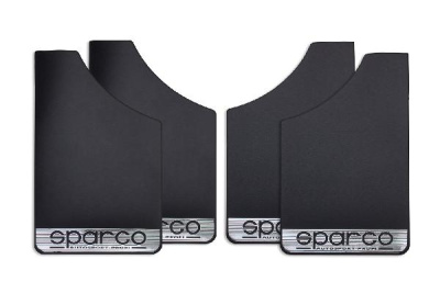 Брызговик плоский 370*220, надпись SPARCO с полосой, черный, (4 шт), к-т (1/30) малый 